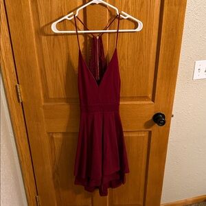 Windsor Deep Red Backless Dress